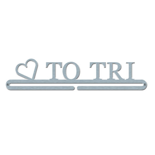 love to tri medal hanger wall display holder triathlon triathlete running rack sporty gift